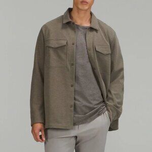 Lululemon Gridliner Fleece Overshirt (Color: nomad /brown) Medium